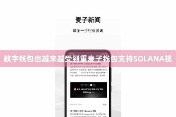数字钱包也越来越受到重麦子钱包支持SOLANA视