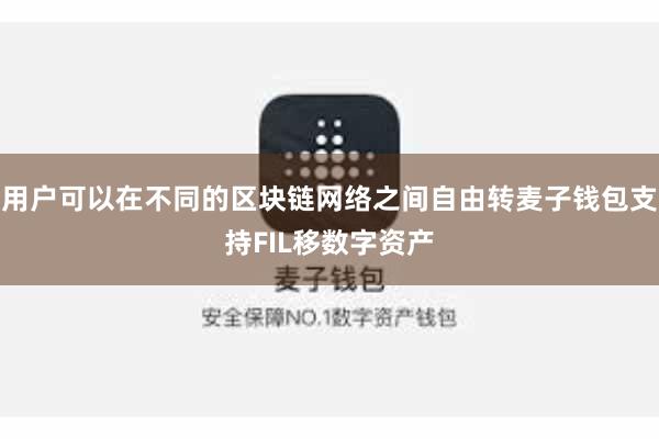用户可以在不同的区块链网络之间自由转麦子钱包支持FIL移数字资产