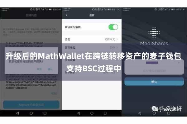 升级后的MathWallet在跨链转移资产的麦子钱包支持BSC过程中